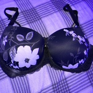 AUDEN 38DD Floral Push-up Bra